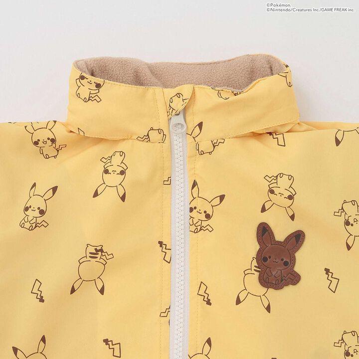 [Monpoke] Ear-Detail Windbreaker,Yellow, medium image number 5