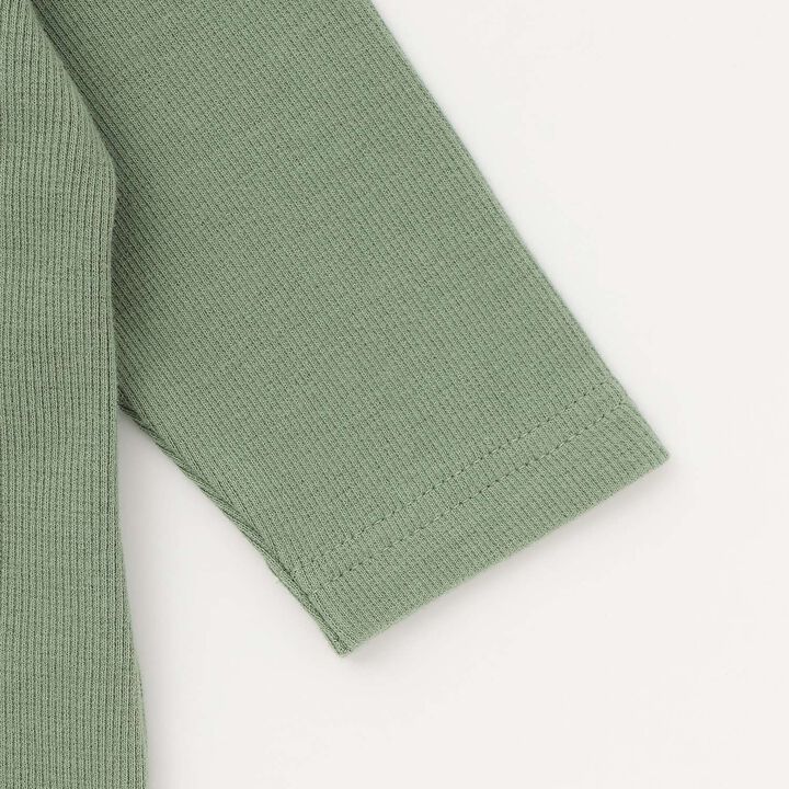 Collared Romper + Pants Set,Green, medium image number 4