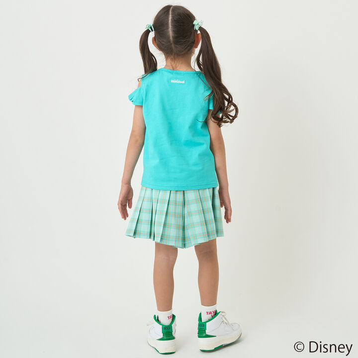 [Stain-resistant and Water-repellent] Disney Princess Off-Shoulder T-Shirt with Ribbon Sleeves,Green, medium image number 16