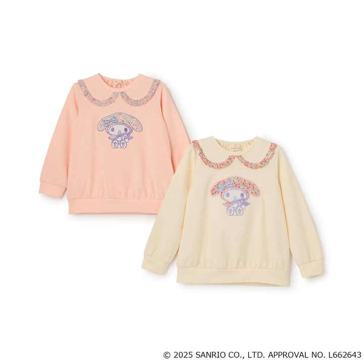 My Melody Liberty Fabric Appliqu&eacute; Sweatshirt,Pearl white, medium image number 9
