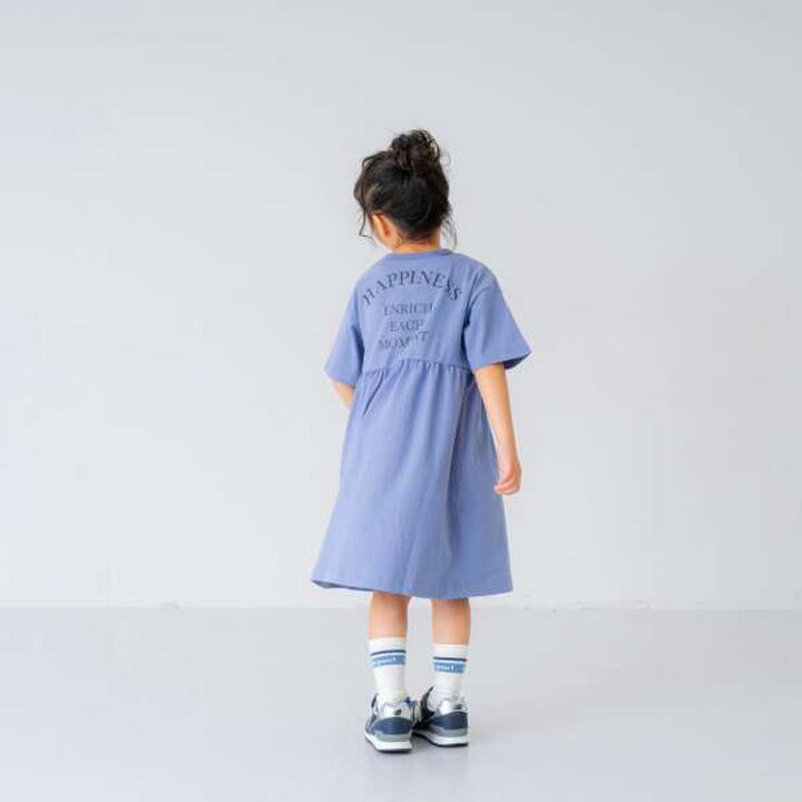Gathered T-Shirt Dress,Lavender, medium image number 4
