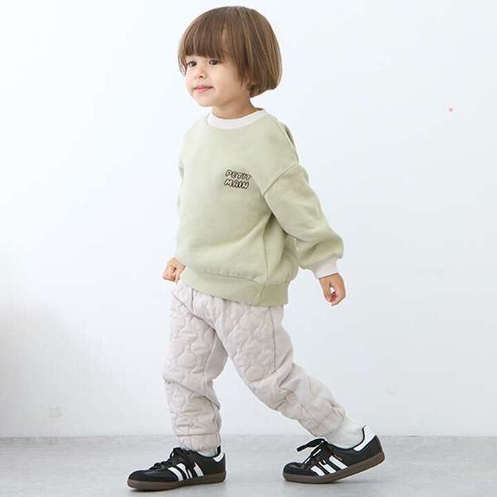 Color Block Quilted Pants,Navy, medium image number 1