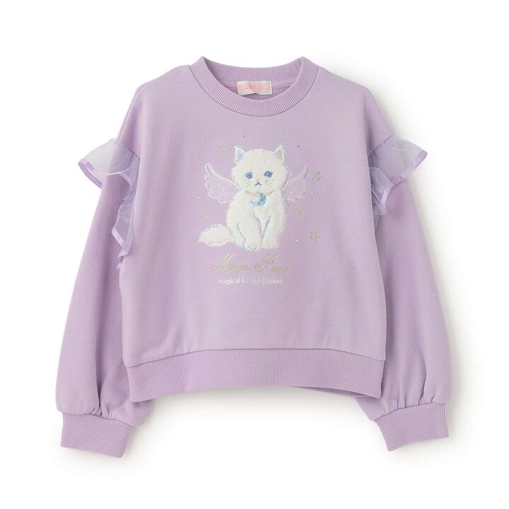 [Popular Item Restocked] [Not Available at Physical Stores] Angel Animal Sweatshirt,Lavender, medium image number 0
