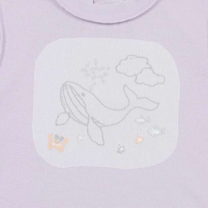 [Link] Quick-Dry Embroidery Half T-Shirt (Kids),Cream, medium image number 7