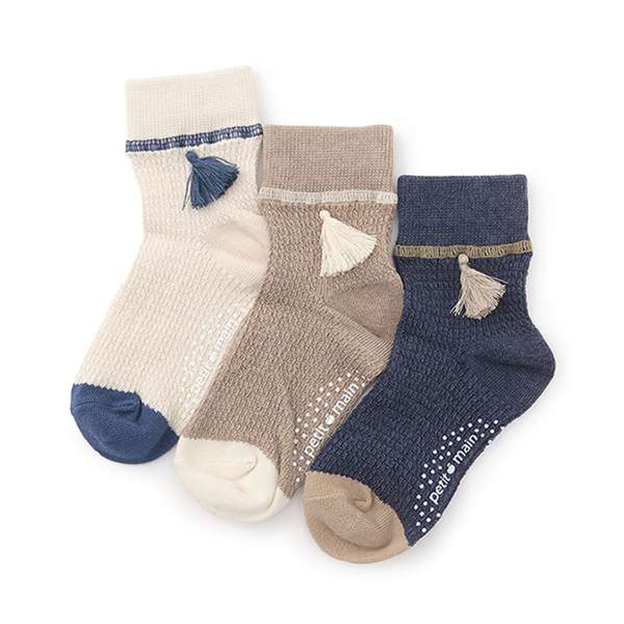 Tassel Socks,Ink blue, large image number 5