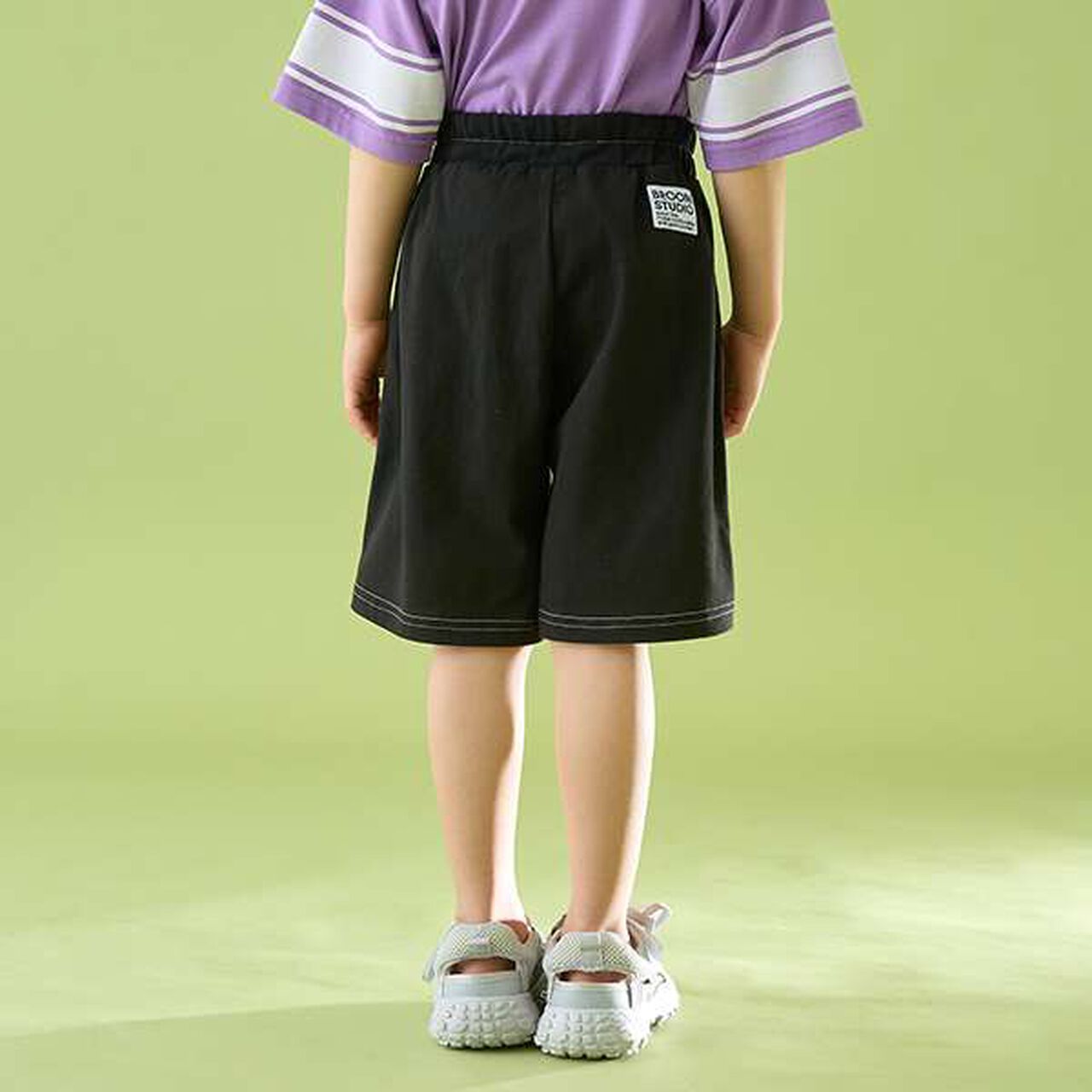 [Coordinatable Setup] [Kaiteki Tenjiku] Contrast Stitching 5-Length Pants,Deep blue, large image number 26