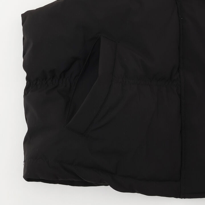[AMI] Water-Repellent Padded Short Vest,Black, medium image number 4