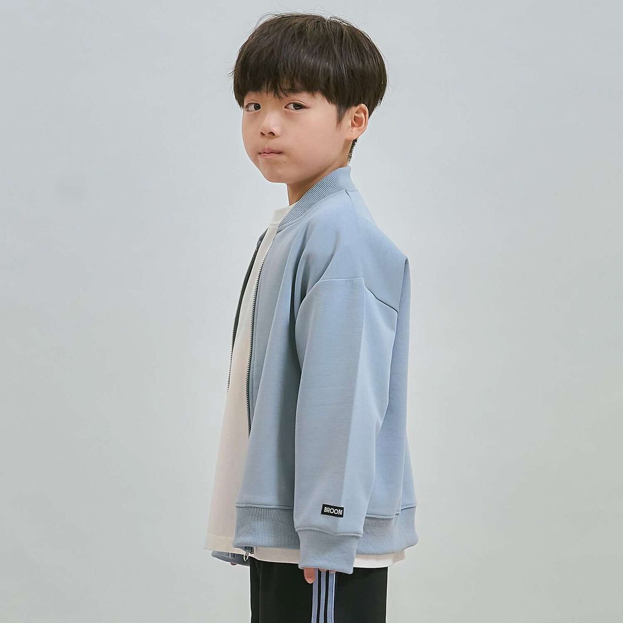 [套裝對應款・學校適用] 輕盈短夾克,黑色, large image number 15