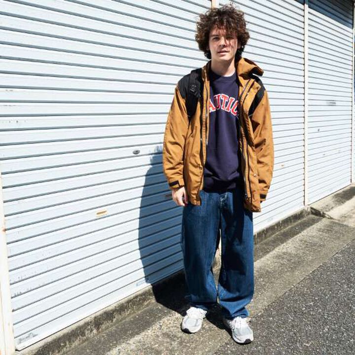 Denim Painter Pants with Colorful Stitching,Black, medium image number 1