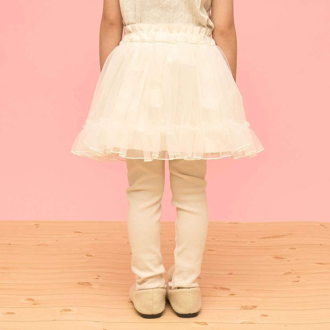 Frilly Tulle Skirt Shorts,Blue gray, large image number 17