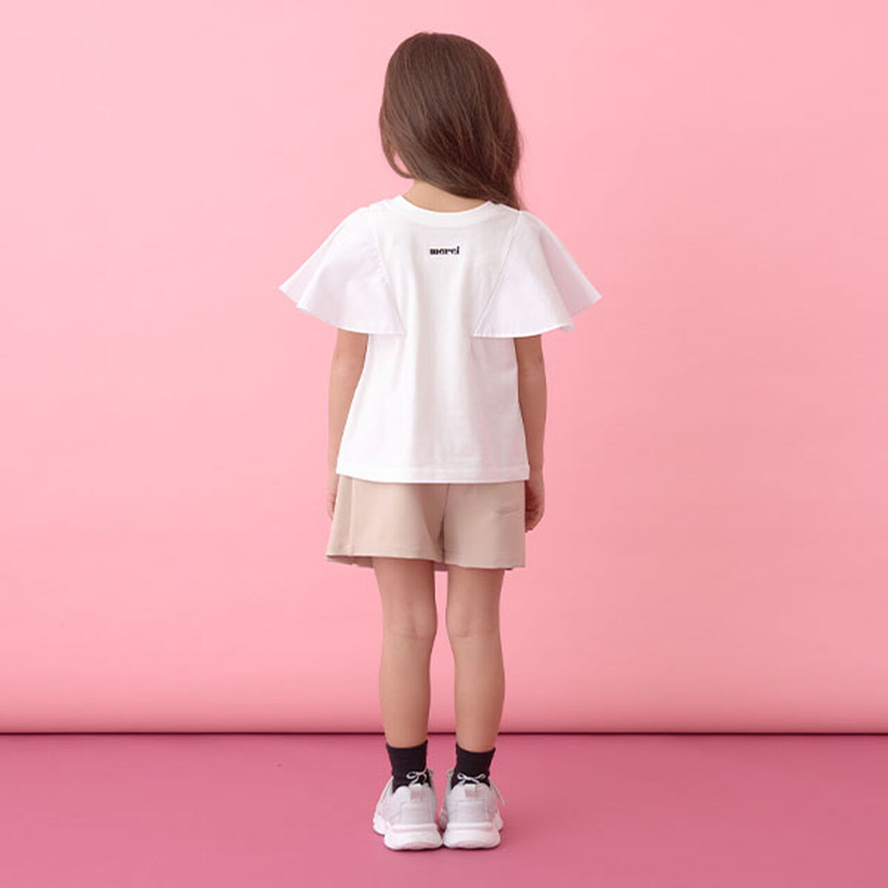 [Reversible] Soft Cotton Flare Sleeve T-Shirt,Moderate pink, large image number 4