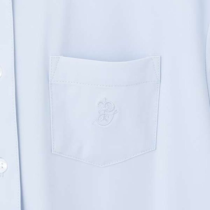 * [UV Protection] Point Collar Cut Shirt,White, medium image number 3