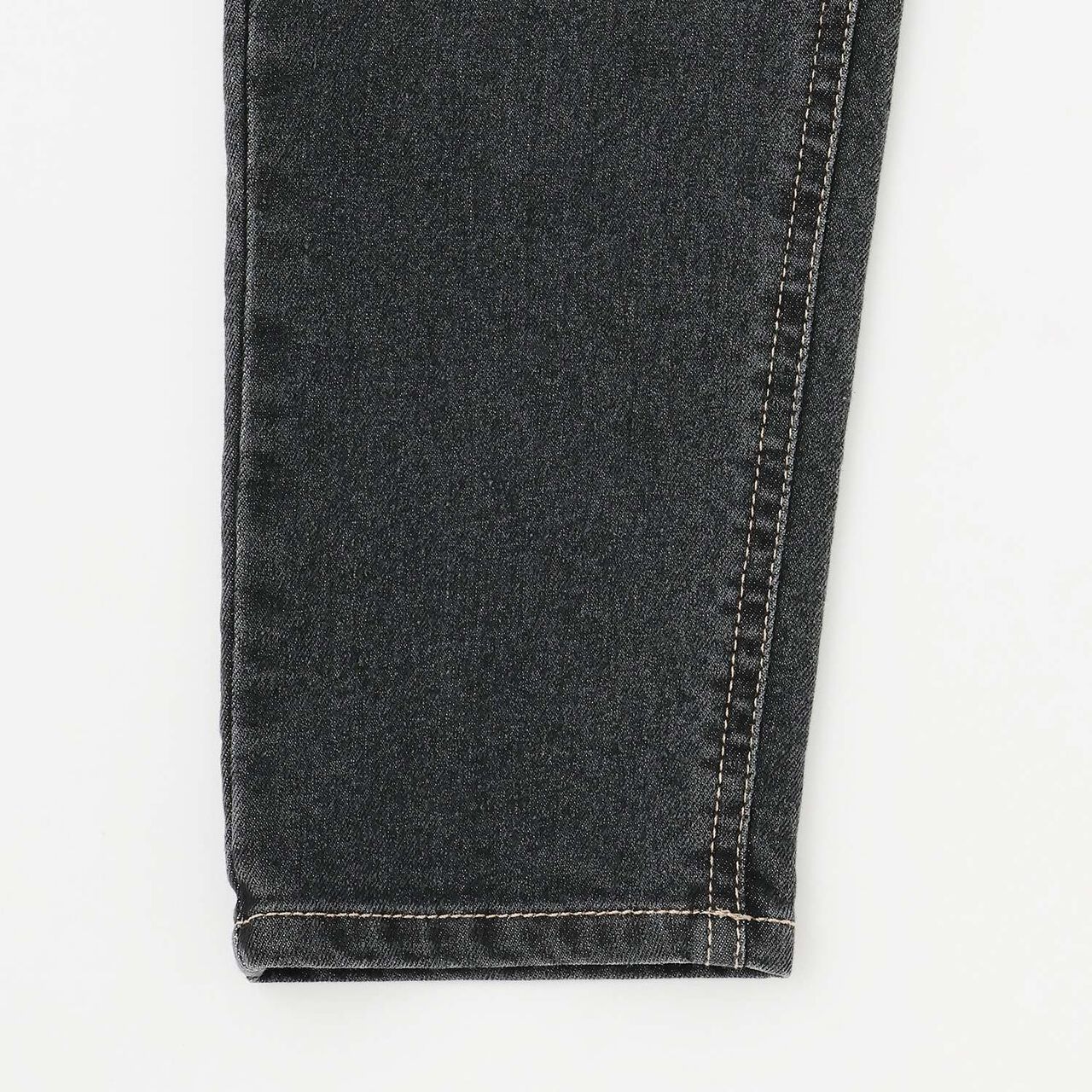 Denim Slim Straight Pants,Gray, large image number 10