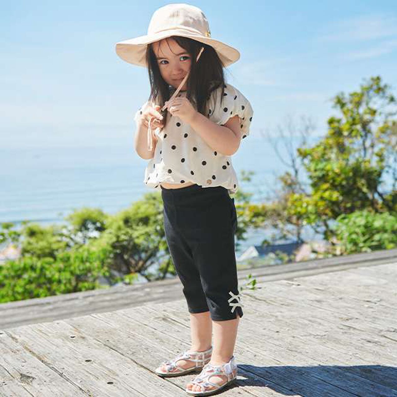 Clear Heart Sandals,Black, large image number 13