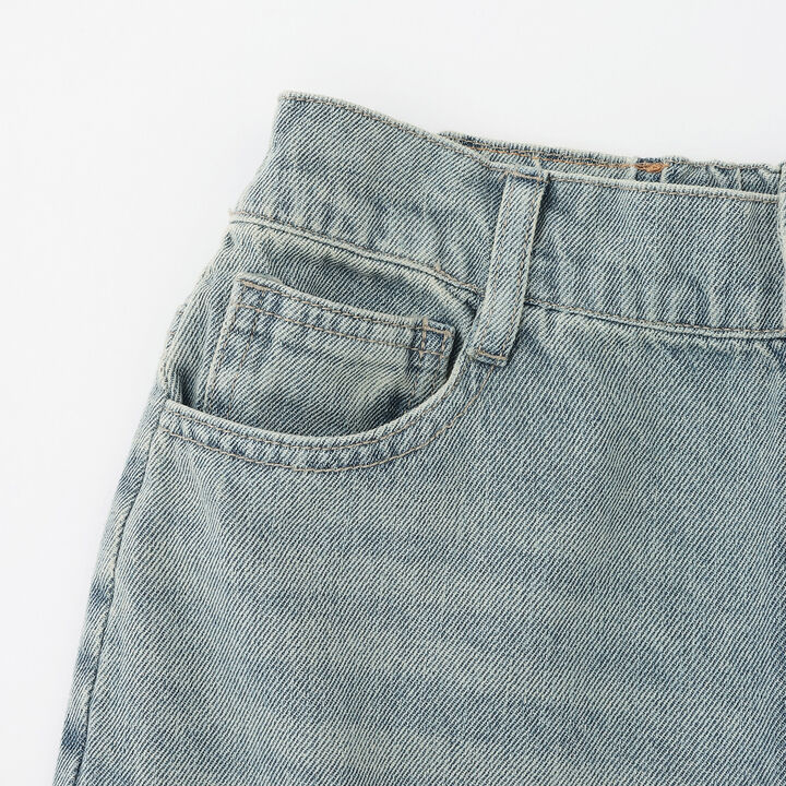 [LTXC] Lace Distressed Denim Wide Pants,Blue, medium image number 14