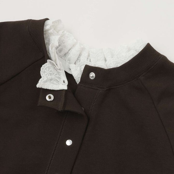 [Parent-Child Matching] Lace Collar 2WAY Cut Cardigan,Beige, medium image number 22