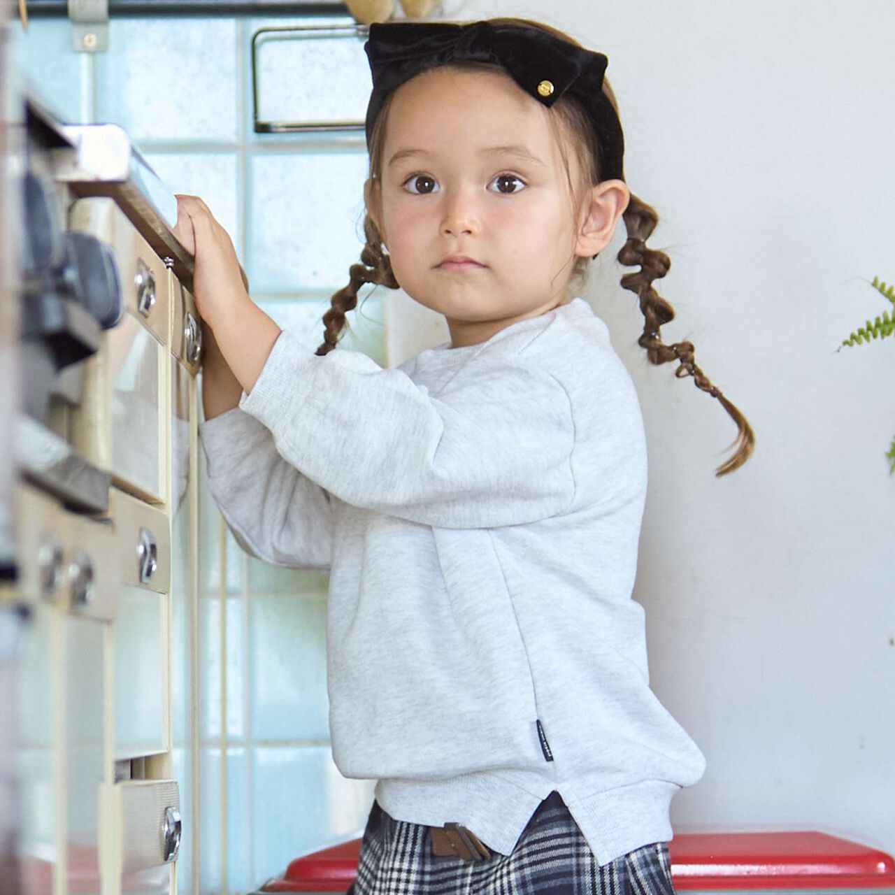 [Affordable] GIRLS Sweatshirt,Light green, large image number 1