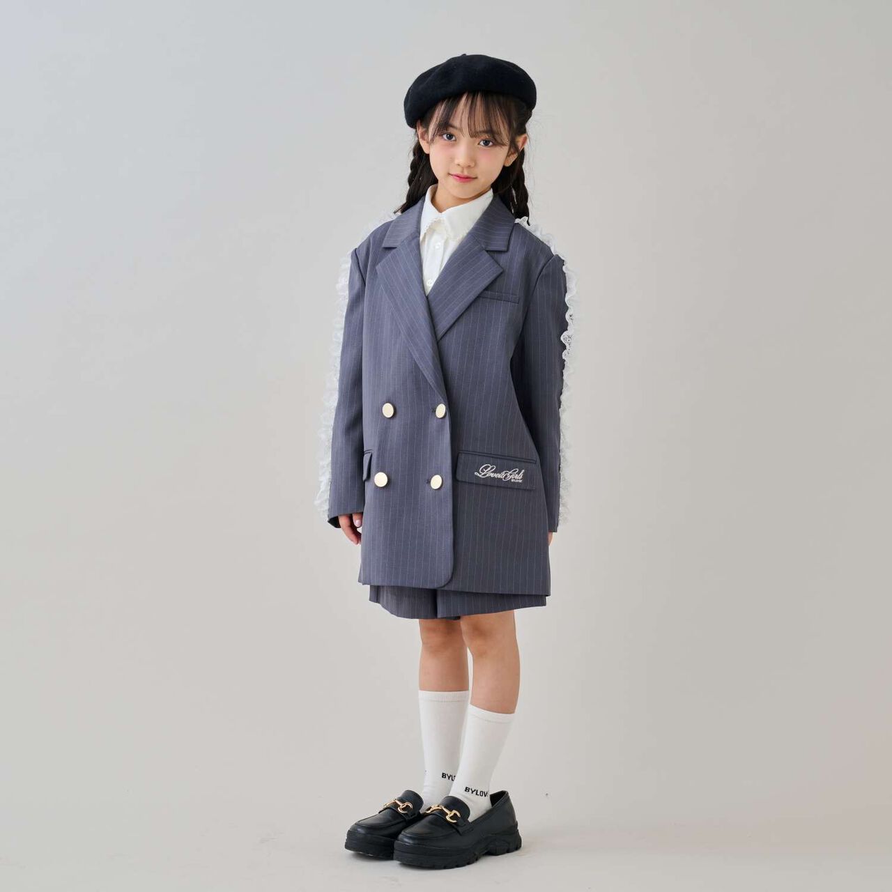[Graduation Attire] Double Button Long Frill Jacket,Multi color, large image number 3