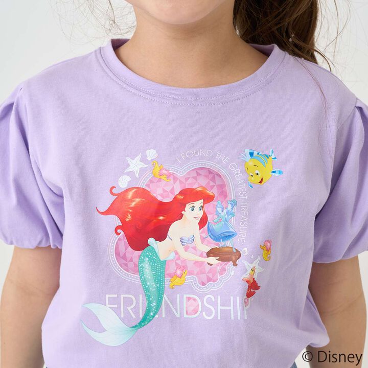 [Stain-resistant and Water-repellent] Disney Princess Puff Sleeve T-Shirt,White, medium image number 17