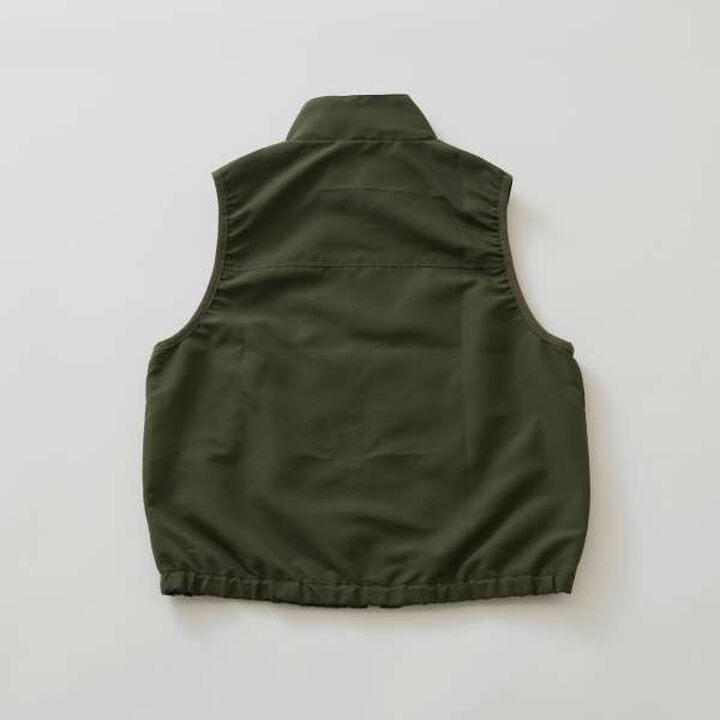 [SKIT0LY] Water-Repellent Zip-Up Vest,Khaki, medium image number 1