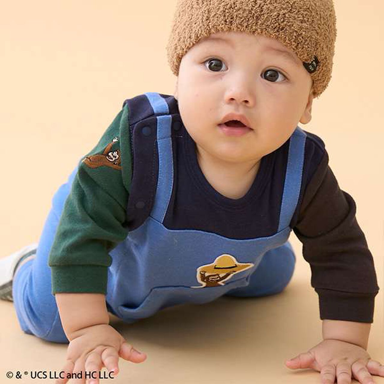 Curious George Overalls,Yellow, large image number 1