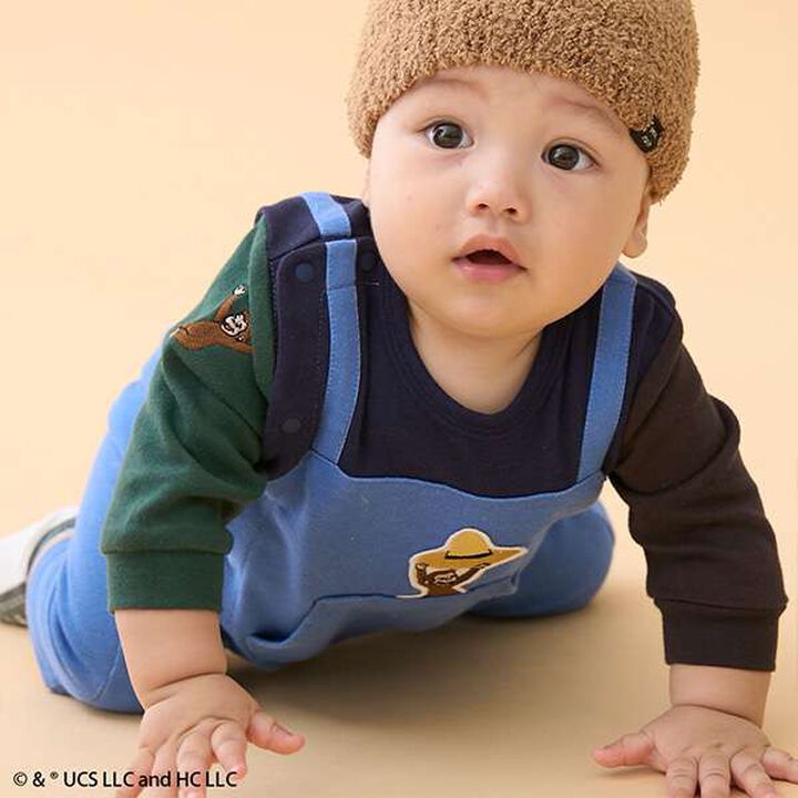 Curious George Overalls,Yellow, medium image number 1