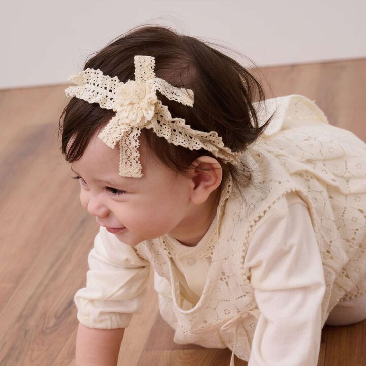 ☆BASIC Lace Headband [Organic] [Made in Japan],, medium