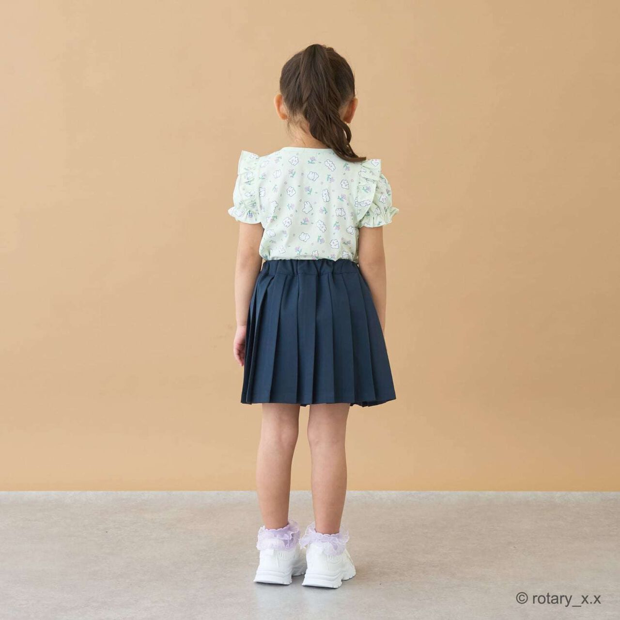 100% Cotton Lovely Monmon Quick-Dry UV Puff Sleeve All-Over Print T-Shirt,Yellow green, large image number 20