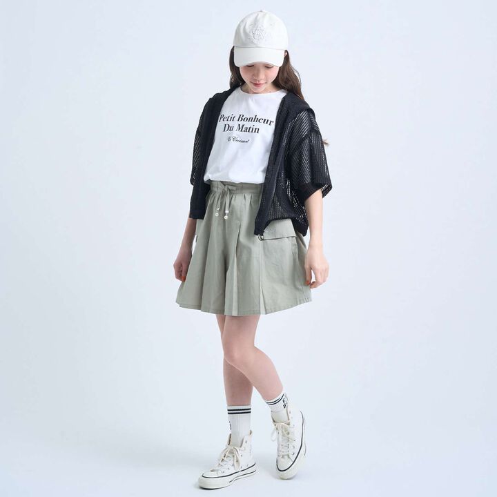 Mesh Parka & T-Shirt Set,Off white, medium image number 19
