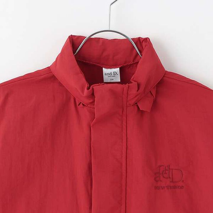 Stand Collar Windbreaker,Red, medium image number 10