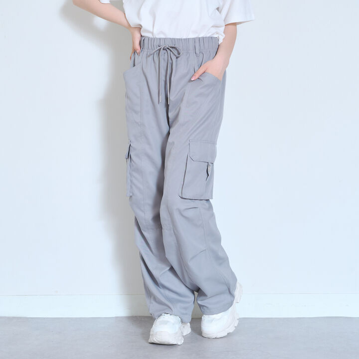[LTXC / Quick-Dry Absorbent] Cargo Pants with Belt Loops,Off white, medium image number 12