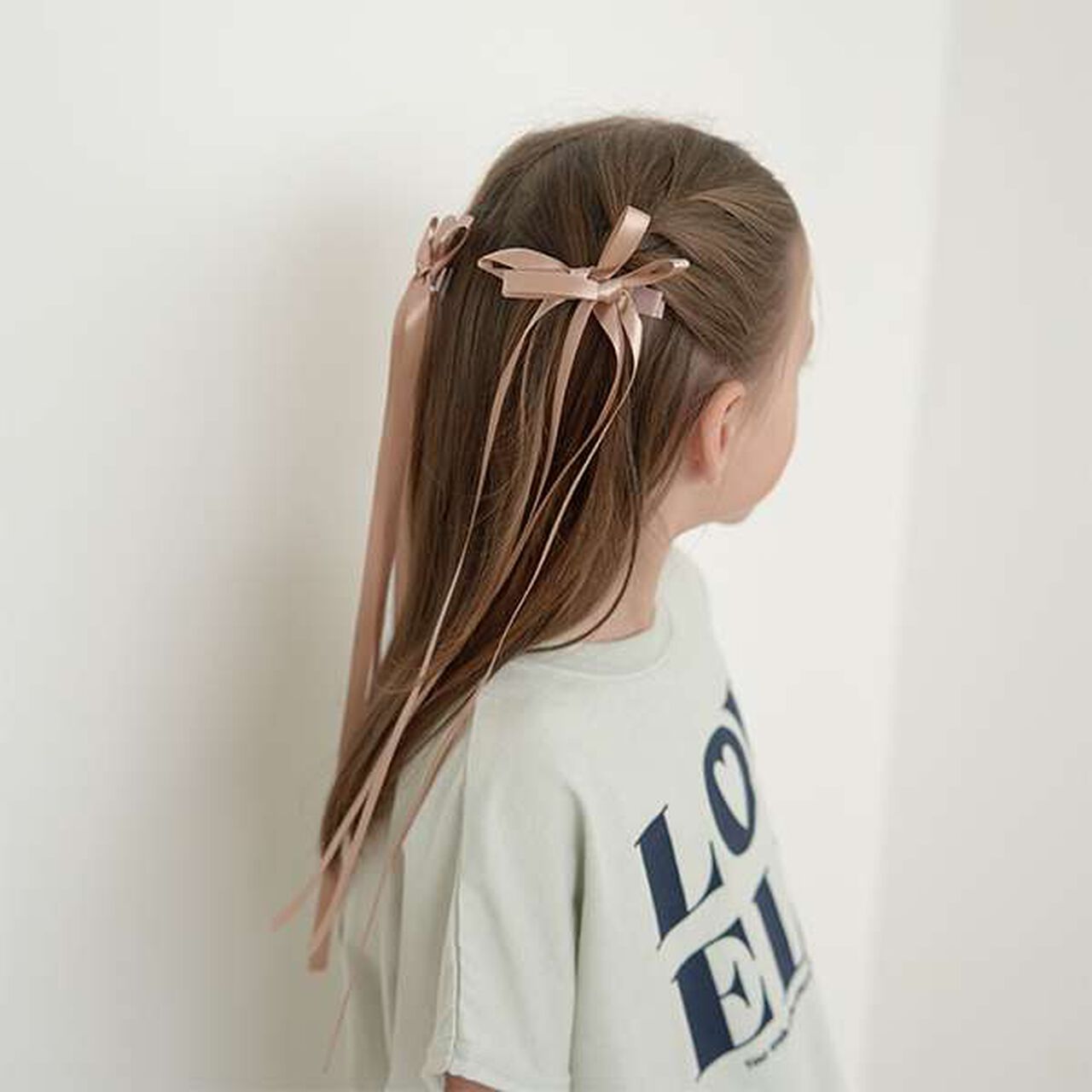 Long Ribbon Hair Clip 2-Piece Set,Red, large image number 18