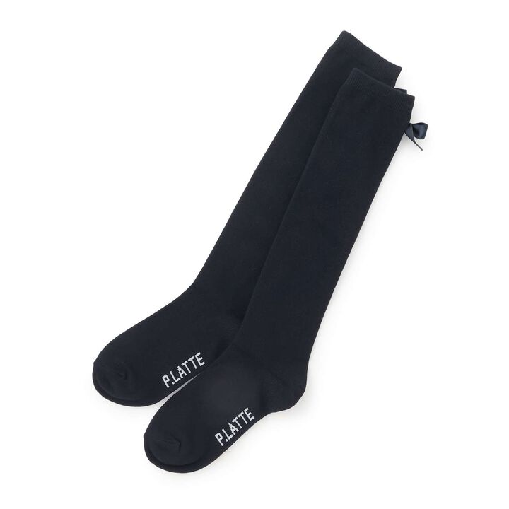Back Ribbon Knee-High Socks,, medium