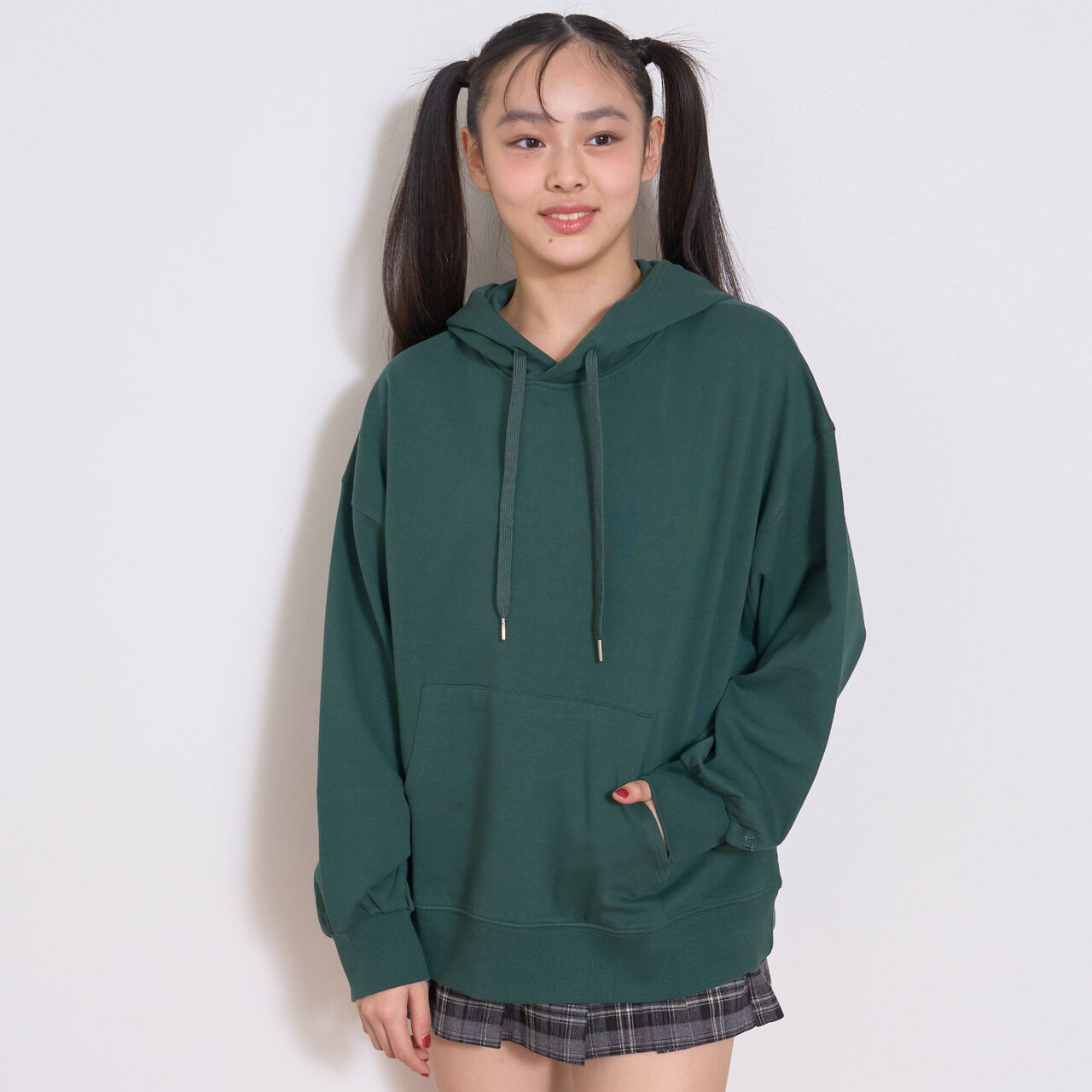 Wool Lined 100% Cotton Pullover Parka,Black, large image number 3