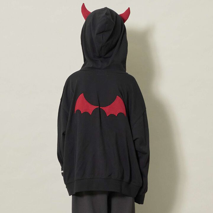 [Halloween] Dragon Devil Parka [Stain Resistant/Quick-Dry/UV],Black, medium image number 6