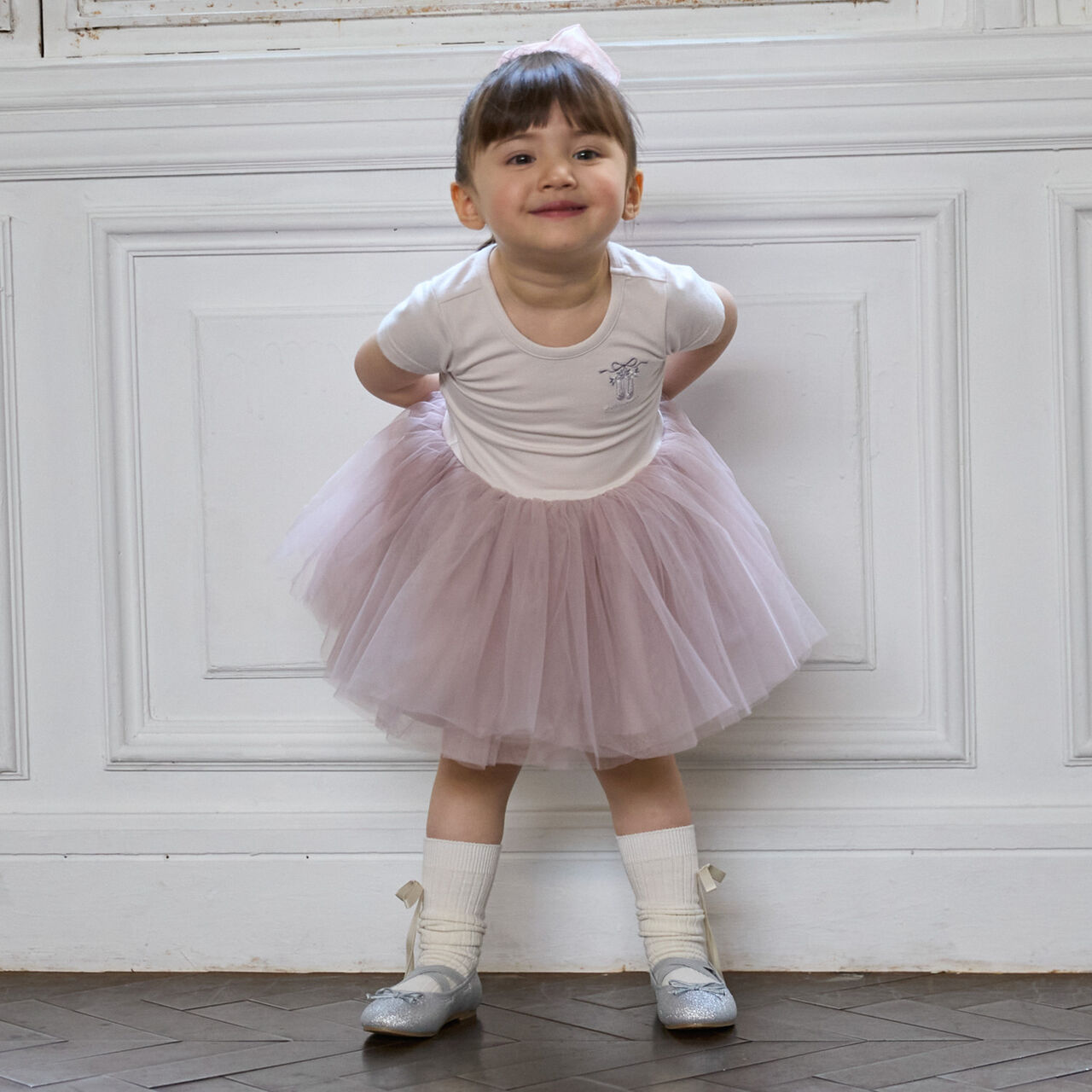 Ballet Tulle One-Piece Dress,Light blue, large image number 2