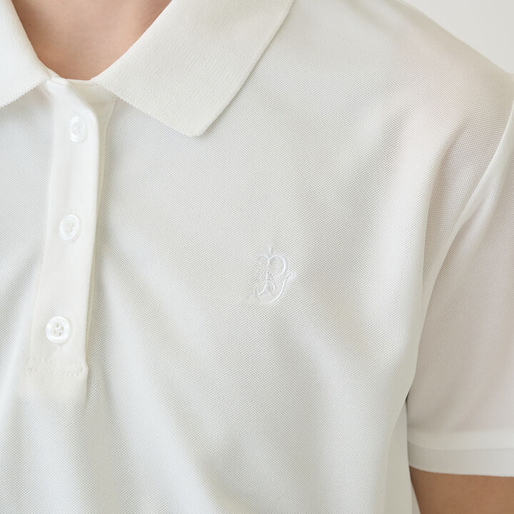 Quick-Dry Absorbent Polo Shirt,White, medium image number 12