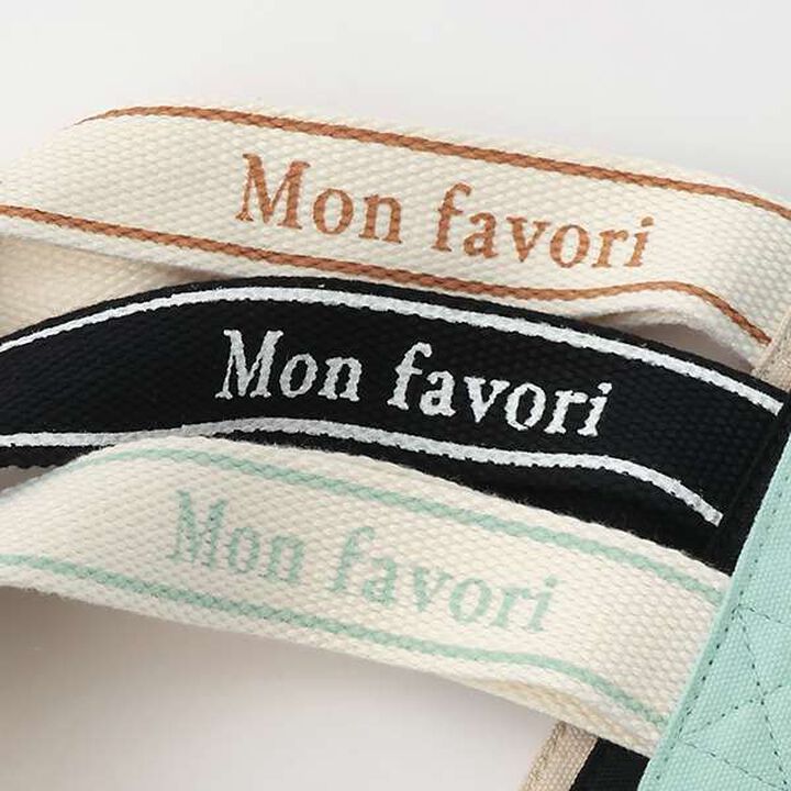 [GOOD PRICE] Recycled Cotton Ribbon Embroidery Tote,Lavender, medium image number 3