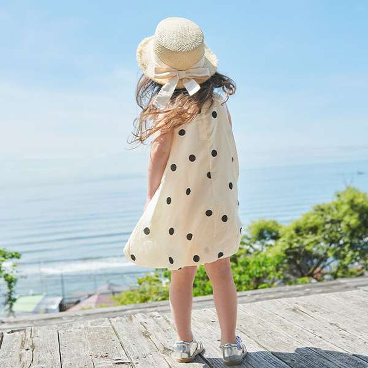 [Link] Ribbon Balloon Dress (Kids),Pearl white, large image number 11