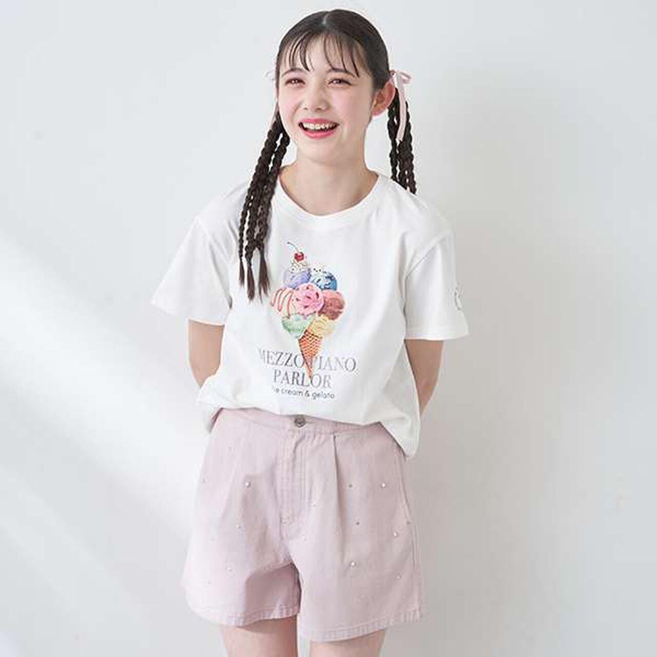 [GOOD PRICE] Greedy Ice Cream T-Shirt,Light pink, large image number 7