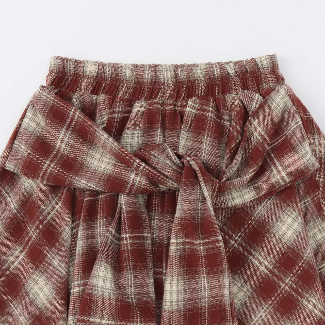 [LTXC] Waist Wrap Style Checkered Culottes,Black, large image number 9