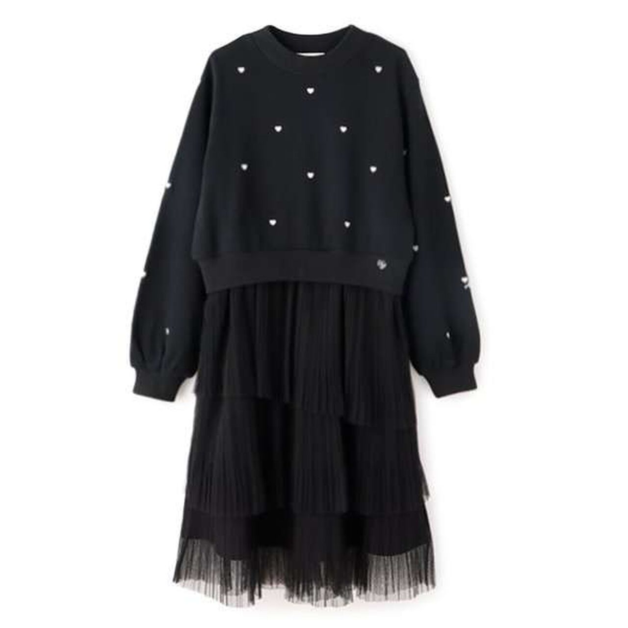 Tulle Skirt King One-Piece Dress,Black, large image number 4