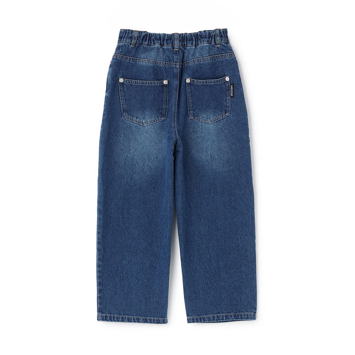 [Tomo Deni] Loose Straight Pants [Kids Boys],Navy, medium image number 1