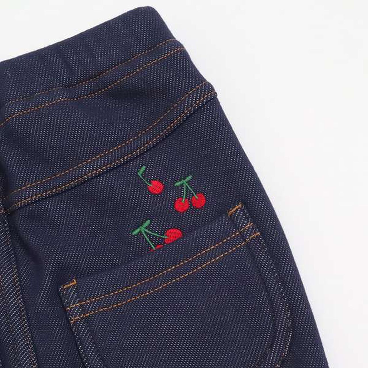 KP Denim Knit Shaggy Lined Pants [80-90],Black, large image number 5