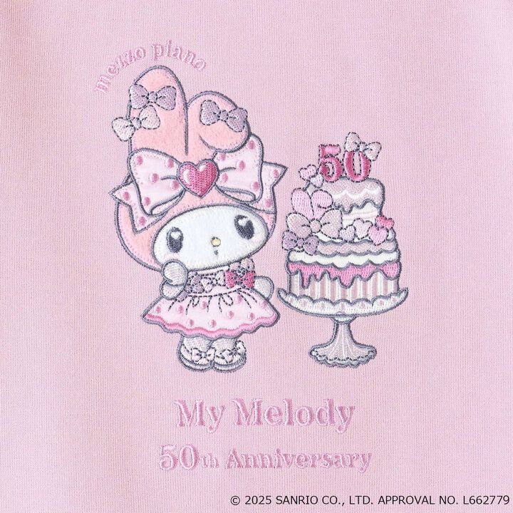My Melody / Kuromi Scalloped Hem Sweatshirt,Pink, medium image number 3