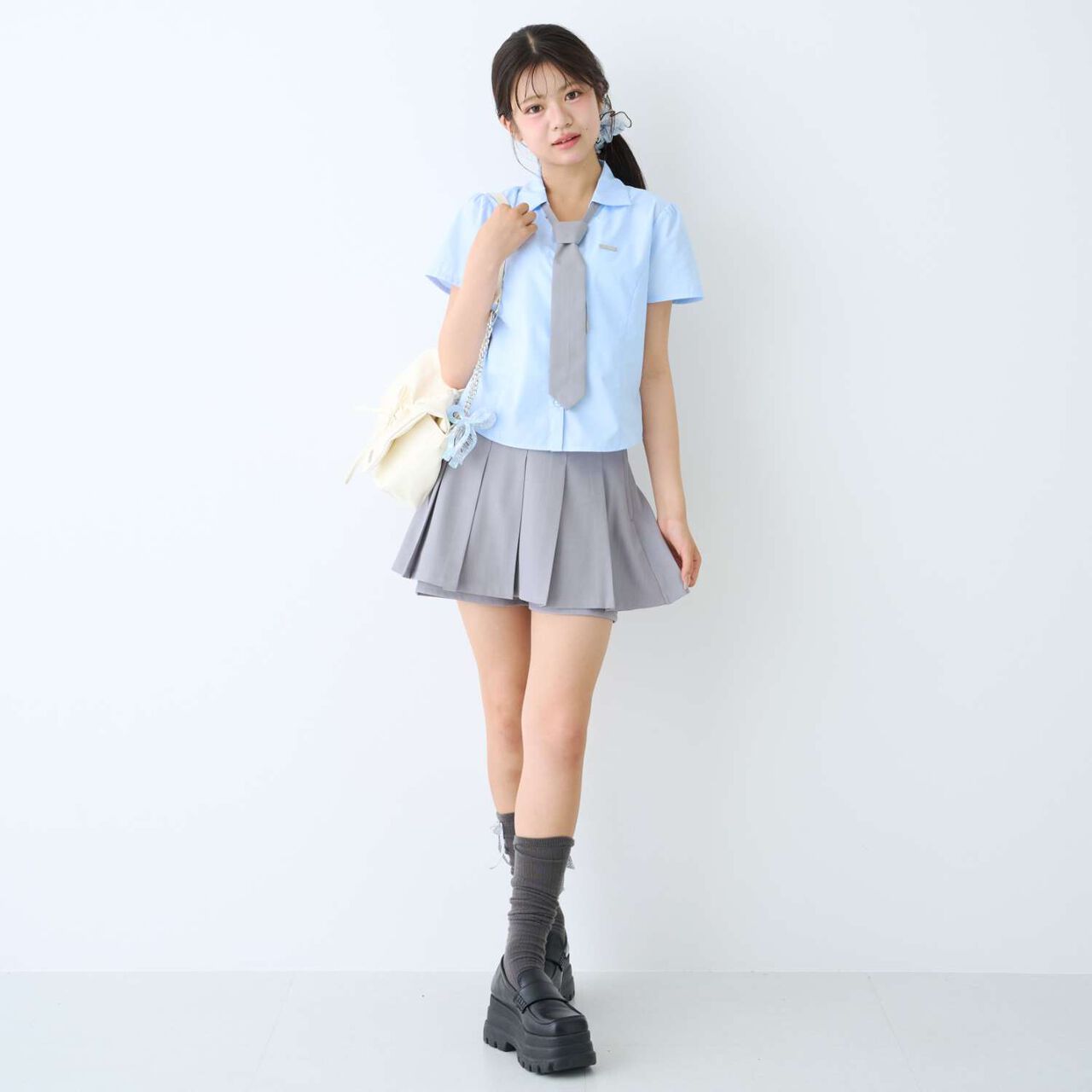 [LTXC/Easy Care] Stylish Micro Mini Skirt-Shorts,Beige, large image number 8