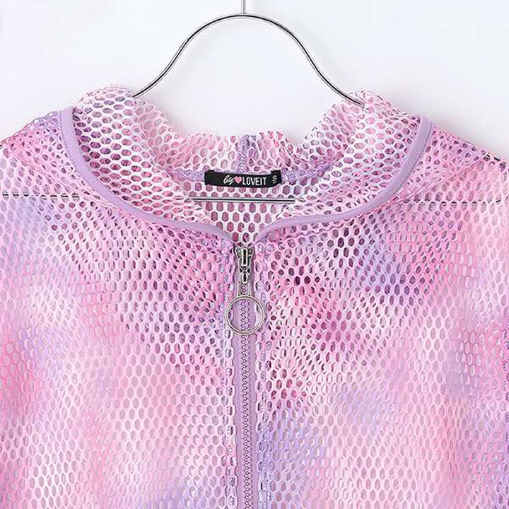 5-Minute Sleeve Mesh Parka,Off white, medium image number 2