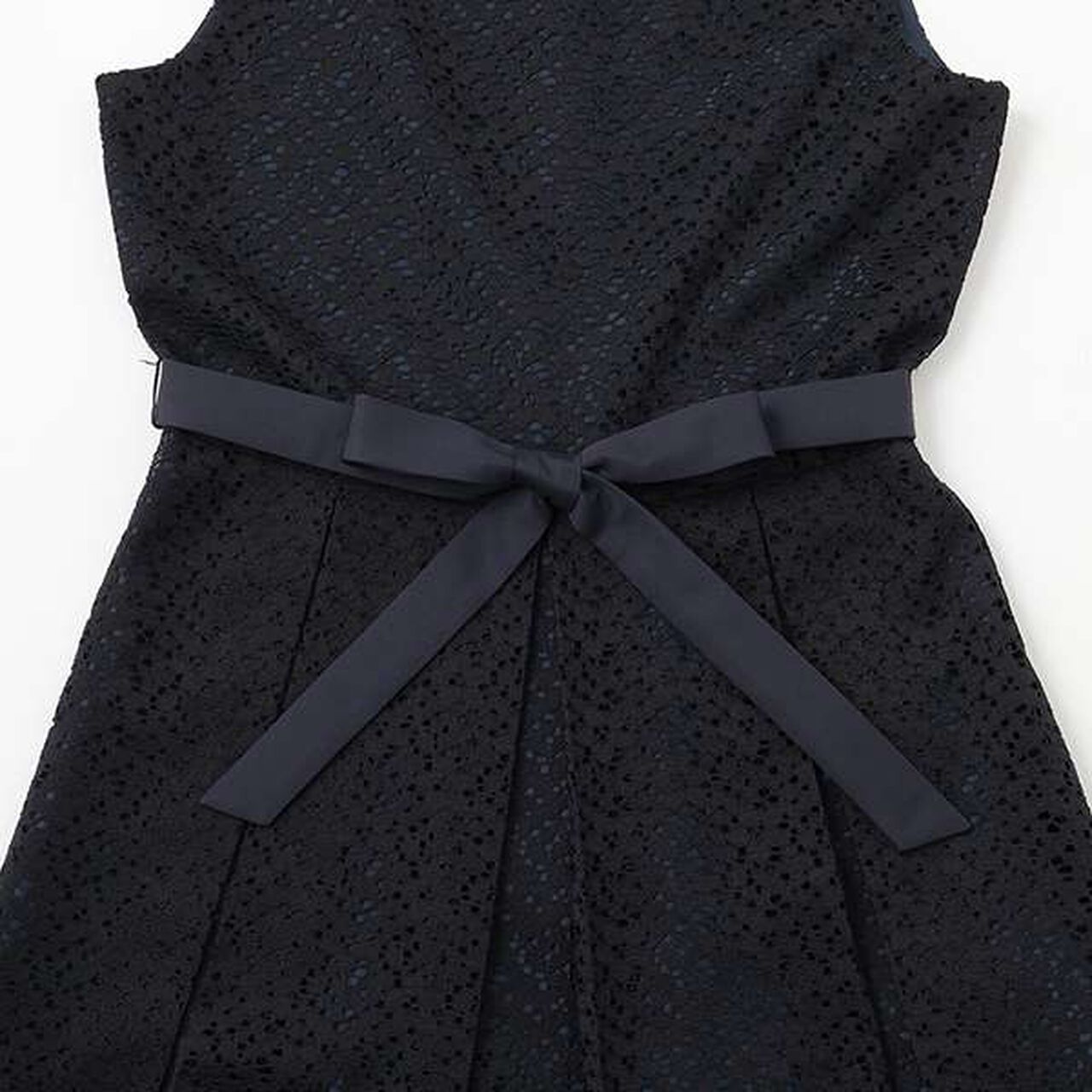 Sleeveless Dress with Pannier,Navy, large image number 5