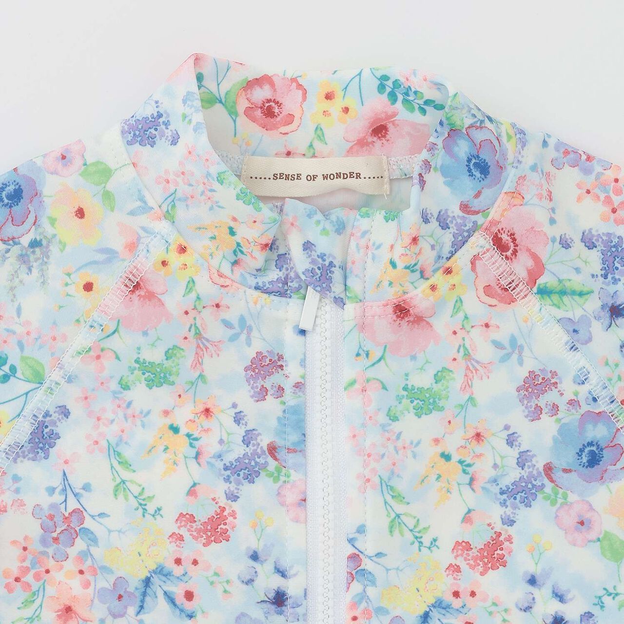 [SWIM] Girls' Floral Pattern Rash Guard [UV Protection],Pink, large image number 3