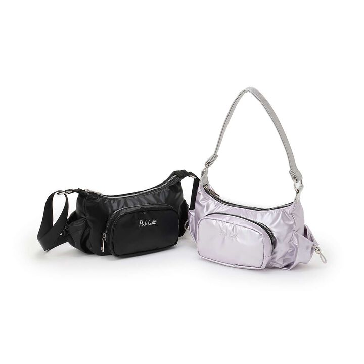 Metallic 2 WAY Shoulder Bag,Lavender, medium image number 11